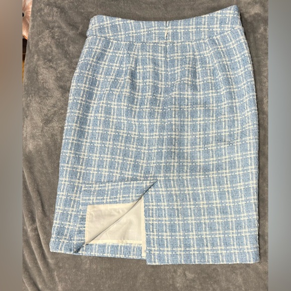NWT Ann Taylor Lined Tweed Pencil Skirt - Picture 4 of 8